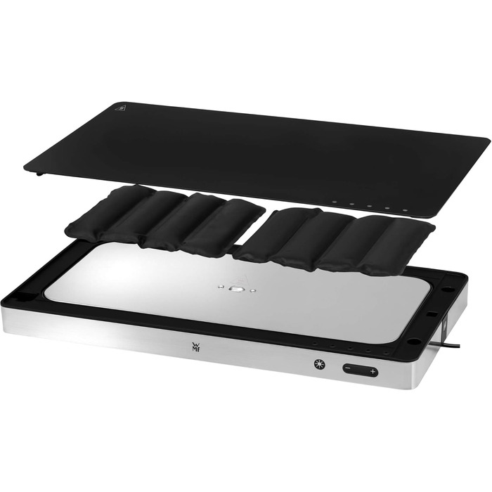 Електрична, нагрівальна плита, для нагрівання та охолодження їжі, 270 Вт, навколишнє освітлення, скляна поверхня