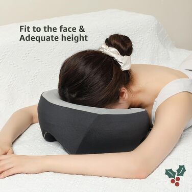 Ергономічна подушка обличчям вниз з високоякісним пінополіуретаном з ефектом пам&39яті для післяопераційного відновлення, комфортного сну та масажу.