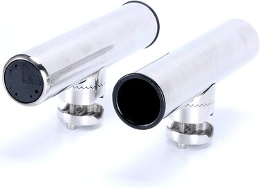 Тримачі для вудок FreeTec з нержавіючої сталі, 2 шт., тримачі для вудок для рейок 22-25 мм для човнів