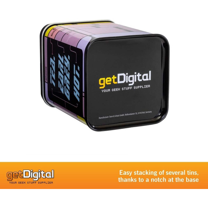 Бляшанка для чаю getDigital. Earl Grey. Гаряча - Бляшанка з кришкою для розсипного чаю - Зображення реплікатора з класичного науково-фантастичного серіалу, 500 мл