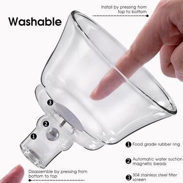 Чайний набір Магічна чайничка, напівавтоматичний, з високоякісного боросилікатного скла, магнітна чайничка з ситечком для чаю, набір для чаювання в стилі Кунг-Фу для дому, офісу, подорожей