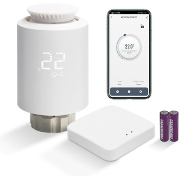 Електронний розумний радіаторний термостат із шлюзом Zigbee WiFi Starter Kit Програмовані термостати WiFi Інтелектуальне керування опаленням через Alexa