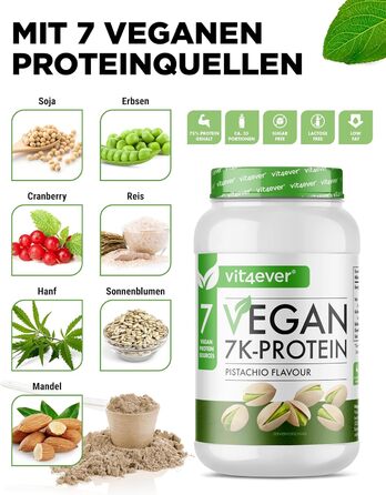 Протеїн веганський Vit4ever 7K Pistachio 1 кг