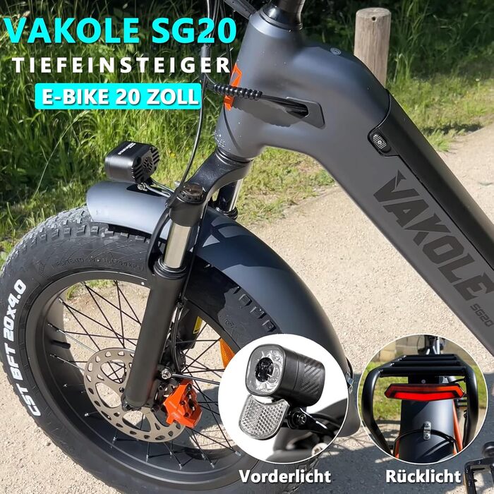 Чоловічий електровелосипед SG20 20x4,0 дюймів з акумулятором 48 В 14,4 Аг, двигуном 250 Вт та швидкістю 25 км/год, запасом ходу до 110 км, для щоденних поїздок, міста та бездоріжжя