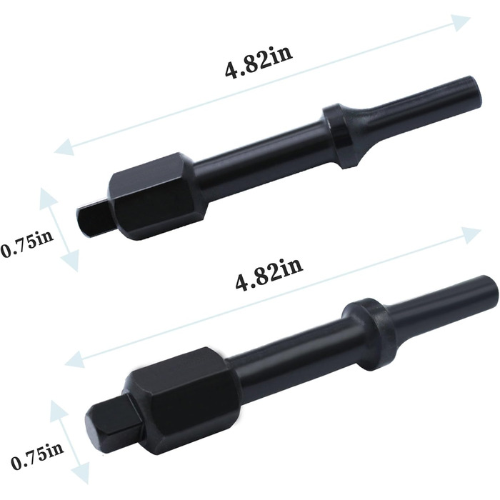 Насадки для пневматичних молотків з накидною гайкою, 37315 3/8 дюйма та 37316 1/2 дюйма для пневматичного викрутки болтів Shake 'n Break (32029 Насадки для пневматичних молотків 2 шт.), 32029