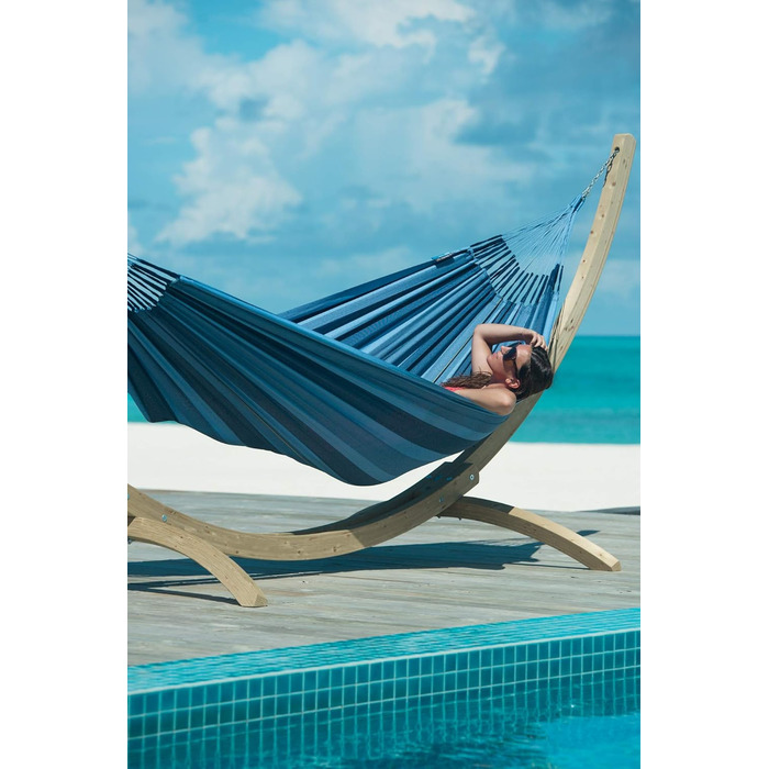 Класичний двомісний гамак на відкритому повітрі