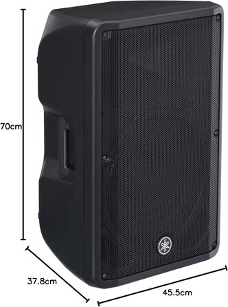 Активна колонка з кришталево чистим звуком і потужними басами - Легко транспортується - 15 НЧ-динамік чорного кольору DBR15 (15'')