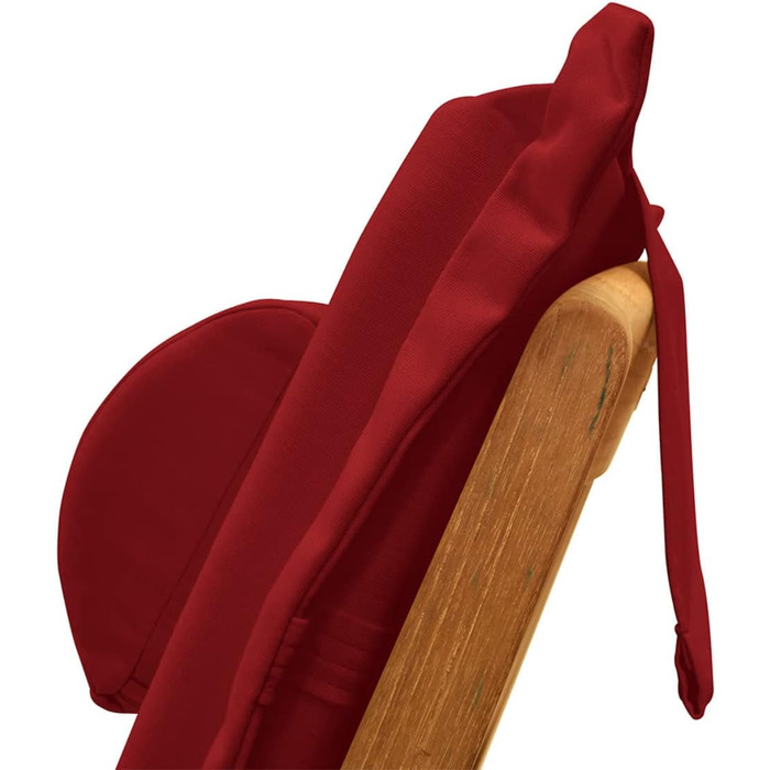 Червона подушка для шиї Kai Wiechmann для шезлонга, яку можна прати, зроблено в Німеччині, Бордо