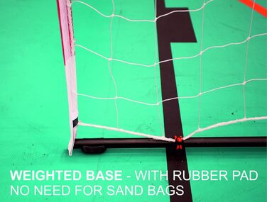 Портативні гандбольні ворота QUICKPLAY - Ультрапортативні гандбольні ворота для використання в приміщенні та на вулиці. Мають обважнену основу Схвалено Європейською федерацією гандболу. 2,4 x 1,7 м