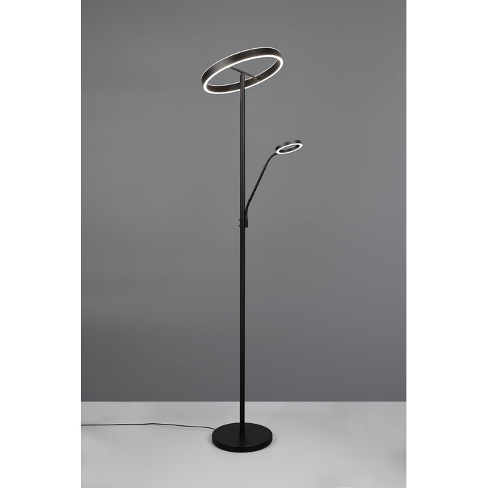 Стільник LED Trio Willis 449510232, матовий чорний метал, 39 5.5 Вт, регульована колірна температура, диммер