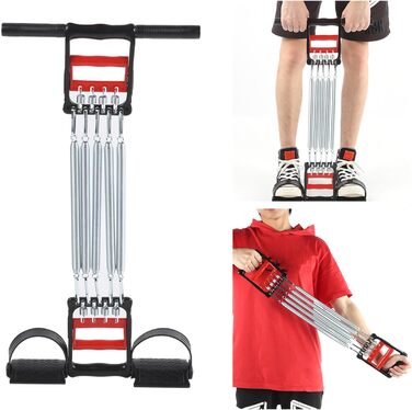 Трифункціональний еспандер для грудей, багатофункціональне обладнання 3 в 1, тренажер для розширення грудей, пружинний розвиваючий пристрій для тренування м&39язів у домашньому фітнесі, знімний