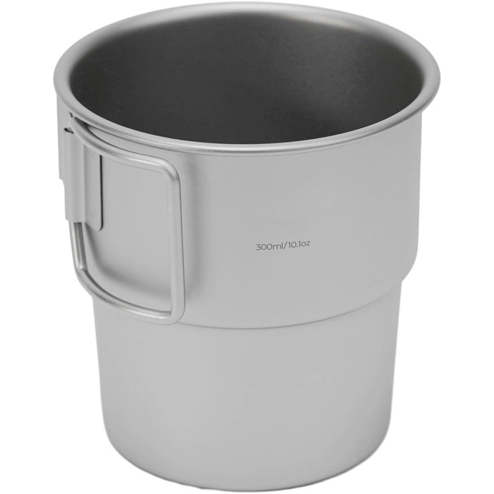 Кавова кружка, 300 мл, штабельована, для активного відпочинку, походів, з кришкою, герметична, для подорожей та кемпінгу, компактний рюкзачний посуд, піскоструминна обробка для пиття