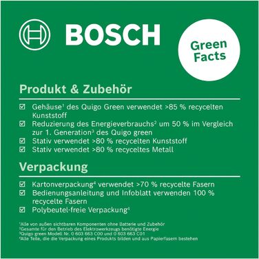 Хрестоподібний лазерний рівень Bosch Quigo Green II (Новий) з штативом