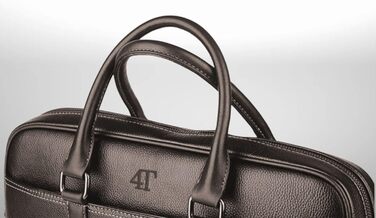 Преміальна сумка для ноутбука з екошкіри, унісекс через плече, портфель в елегантному дизайні, для ноутбуків 14/15,6/16 дюймів, ро