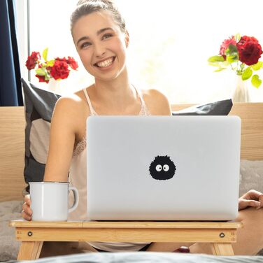 Бамбуковий стіл для ноутбука Relaxdays з охолодженням