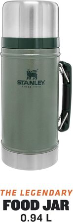 Термоконтейнер для їжі Stanley Classic Legendary - Зберігає температуру гарячою 20 годин або холодною 24 години - Підігрівач їжі з нержавіючої сталі - Без бісфенолу А - Можна мити в посудомийній машині