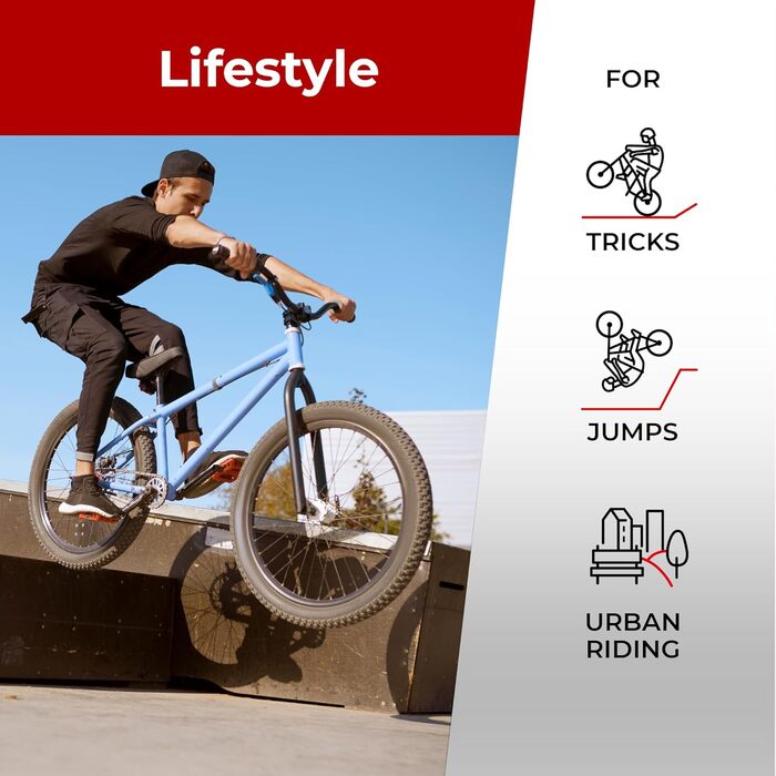 Велосипедні покришки Fincci BMX (20x1.75 дюйма) з камерою Schrader