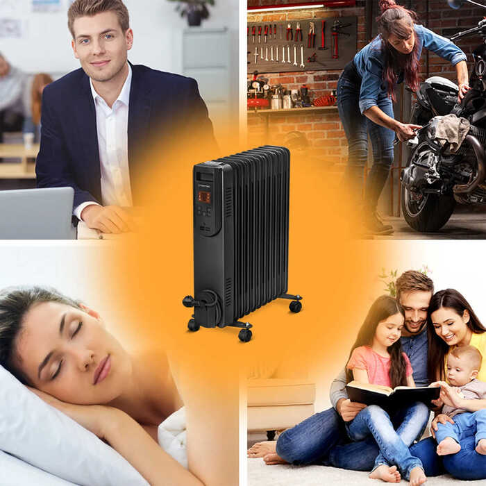 Обігрівач масляний Trotec TRH 25 E 2500W Black (1410000720)