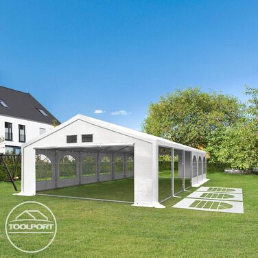 Намет для вечірок, шатер, 6x12 м, білого кольору, професійний брезент PE 550 N, водонепроникний, захист від ультрафіолету з каркасом на землі, садовий намет