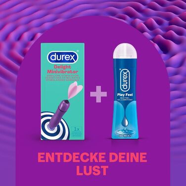 Міні-вібратор Durex Intense Delight Стримана секс-іграшка з потужною вібрацією - стимулятор для інтимних моментів (1 упаковка)