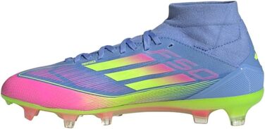 Футбольні бутси Adidas Damen F50 Pro Firm Ground Mid Top, розмір 44 2/3 EU, синій, Fusion, лимонний, рожевий
