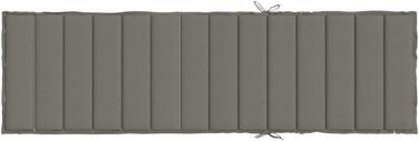 Подушка для шезлонгу CIADAZ Melange Dark Grey 200x60x4 см Тканина, Подушка для шезлонга, Подушка для шезлонга, Подушка для шезлонга, Подушка для лавки, Подушка для стільця для високих стільців, Подушки для шезлонгів - 4002510