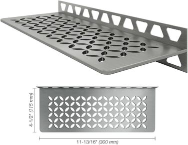 Полиця Schluter, настінна полиця, квітковий візерунок