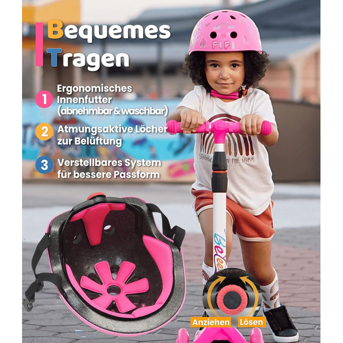 Дитячий велосипедний шолом Simply Kids з наклейками зроби сам I Сертифікований CPSC та CE дитячий шолом для скейтборду для велосип