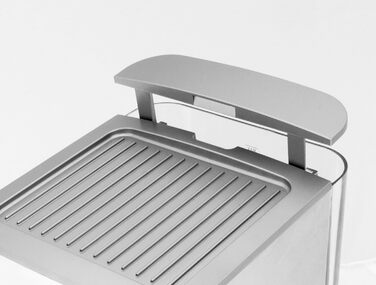 Еспресо-машина з портафільтром, насадка для піноутворення молока, 15 бар, 1,5 л, система підігріву термоблока, нержавіюча сталь 18/8, сірий одинарний, 42709 Design Espresso Pro