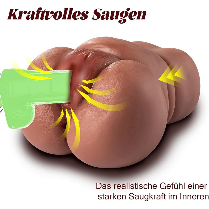 Реалістичний мастурбатор BBW Yun Xin Toys 2-в-1, 760 г