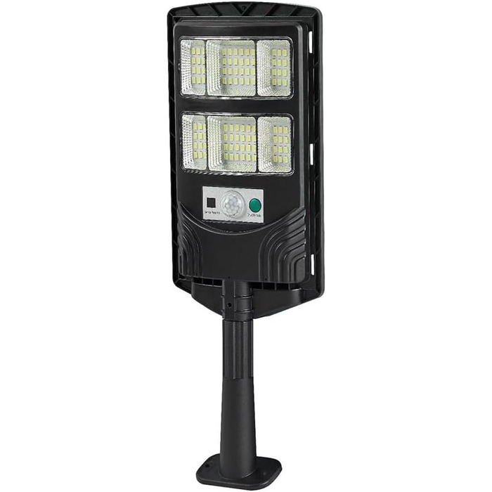 Розумний сонячний світлодіодний вуличний світильник з датчиком руху, дистанційним керуванням та автоматичним увімкненням світла, всепогодна конструкція IP65 для тривалого використання (263 мм)