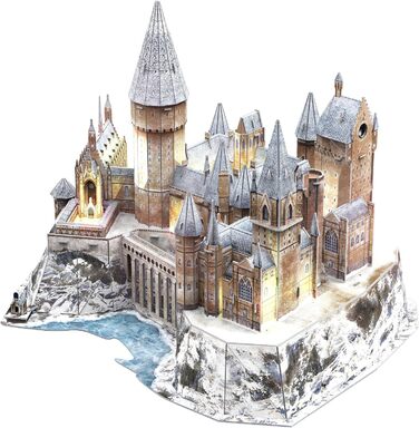 Пазл EXPLORA Сяючий замок Гоґвортс (офіційна ліцензія Harry Potter) 202 деталі, арт. 540312 конструктор для моделювання від 8 років, без клею та ножиць, 3D-