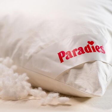 Подушка PARADIES 40x80 см із блискавкою - Softy Top Bio середньої жорсткості з алое вера, подушка для сну середньої жорсткості, веганська подушка середньої жорсткості (1 упаковка) 40 x 80 см