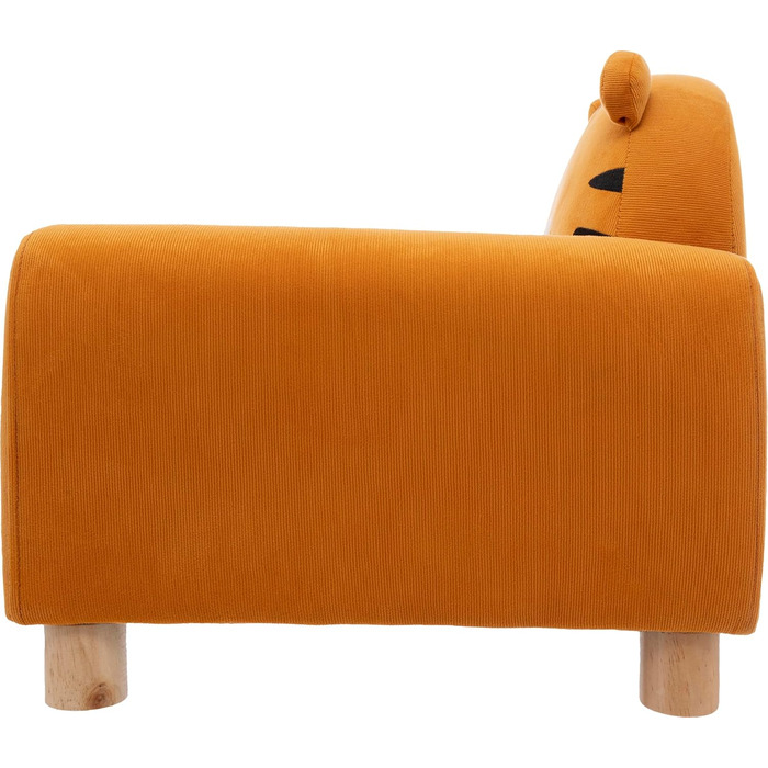 СТВОРИТЕЛЬ АТМОСФЕРИ ІНТЕР&39ЄРУ Дитяче крісло, Тигр, Крісло, Стілець, Джунглі/Тварини, Помаранчевий, Поліестер, Пінополіуретан (ПУ), Фанера, Розслаблюючий