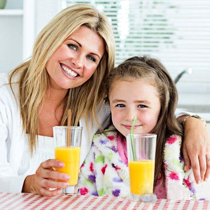 Предметів скляні соломинки кольорові багаторазові - Коктейль із широких скляних соломинок - різнокольорові скляні соломинки - здор