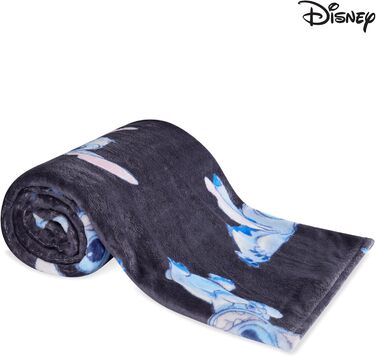 Флісова ковдра Disney Stitch, маленька, тепла, м&39яка ковдра, пухнаста ковдра, різнокольорова, для ліжка, дивана, затишна зима, 150x130 см, подарунки Stitch (Blue Stitch), Blue Stitch 150x130 см