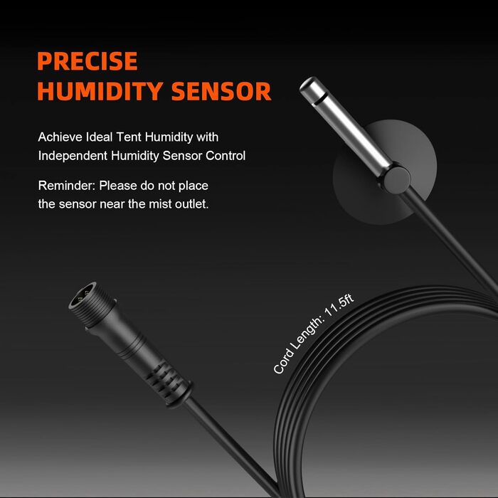 Зволожувач повітря 6 л з верхнім заповненням прохолодного туману Зволожувачі повітря для рослин намет для вирощування, 2024 Spider