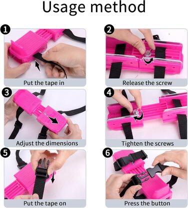 Пара регульованих ковзанів для малюків - подвійні ковзани з ремінцем для кріплення, взуття для катання на ковзанах для малюків, початківців, дітей, юніорів, рожеві, 1