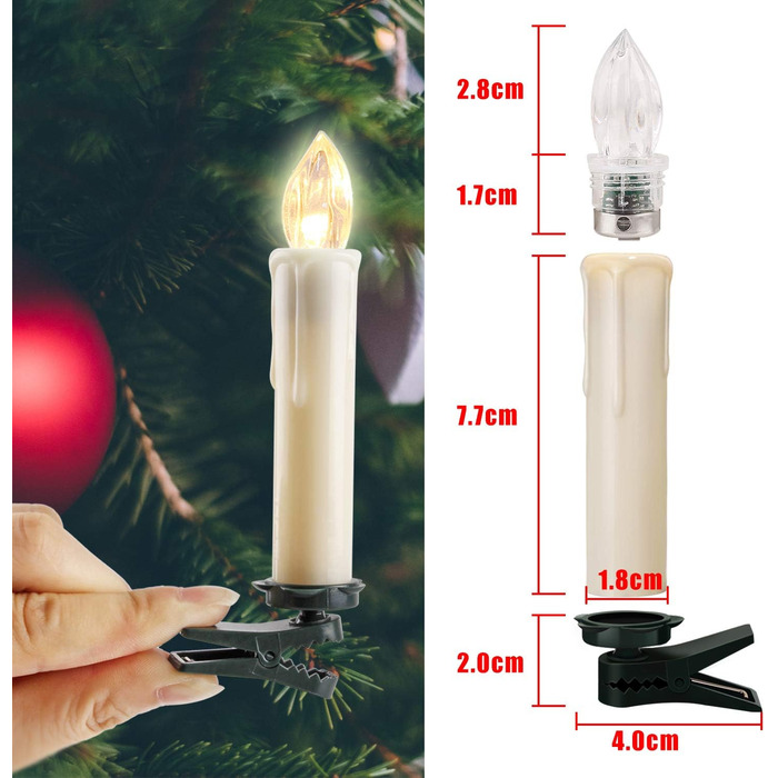 Різдвяних світлодіодних свічок 30 шт Forever Speed