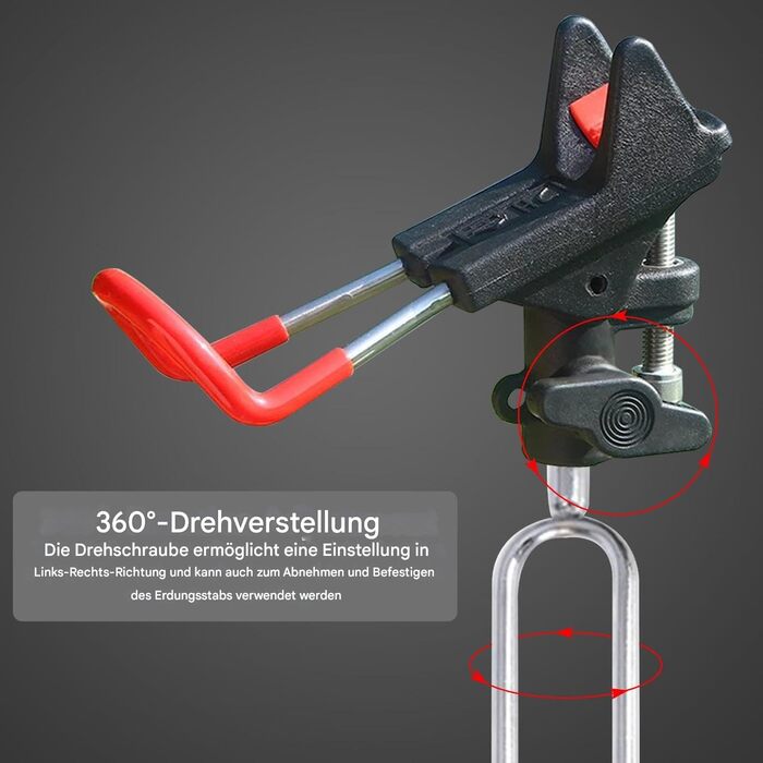 Тримач для вудки Leeko, тримач для вудки 2 шт. и з нержавіючої сталі універсальна підставка для вудки 360 регульований тримач для вудки риболовецькі аксесуари підлоговий портативний та знімний наземний