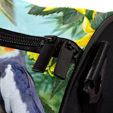 Спортивна сумка, маленька дорожня сумка, сумка для шопінгу та йоги, сумка з принтом Птах, Квіти, Папуга, сумка для фітнесу на відкритому повітрі, ручна поклажа