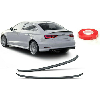 Задній спойлер Lip Spoiler Lip Black Gloss Підходить для Audi A3 Sedan з 2013 року і далі