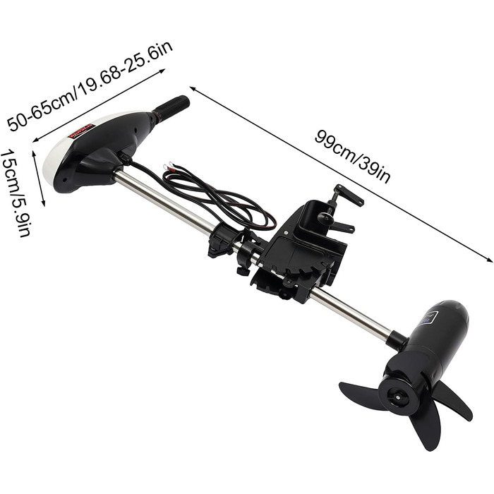 Підвісний мотор Електромоторний човновий мотор Підвісний мотор 660 Вт, 12V 65LBS