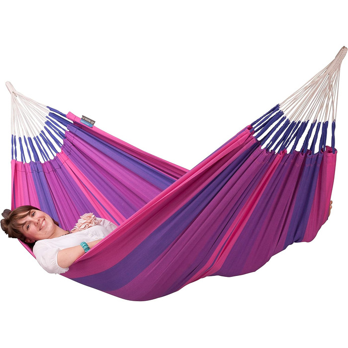 Класичний одномісний гамак з фіолетової бавовни