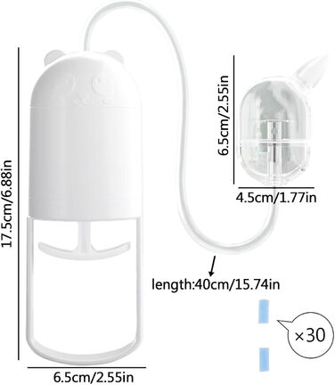 Назальний аспіратор для немовлят дитячий назальний аспіратор без шуму - Snot Sucker, ручний очищувач носа для щоденного використання під час подорожей Fulenyi