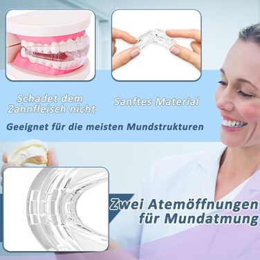 Пробка від хропіння проти хропіння-2 шт. и Пробка від хропіння проти хропіння Ефективна шина від хропіння проти хропіння Багатоцільовий запобіжник хропіння для чоловіків і жінок (готовий до використання) Прозорий