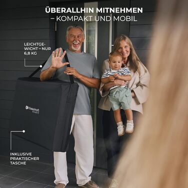 Дорожнє ліжечко Kinderkraft Moon Dream від народження до 3 років, двоярусне дитяче ліжечко, складається однією рукою, матрац та сумка для перенесення в комплекті, легке чищення, бежевий колір