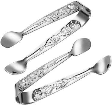 Щипці для льоду з нержавіючої сталі 2 шт. и, рельєфні щипці для цукерок, кондитерські щипці, сервірувальні щипці для їжі, солодощі