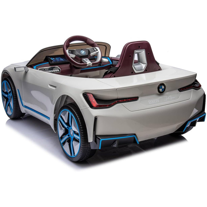 Електричний дитячий автомобіль, дизайн як у BMW i4 - ліцензований - акумулятор 12V7A, 2 двигуни - пульт дистанційного керування 2.