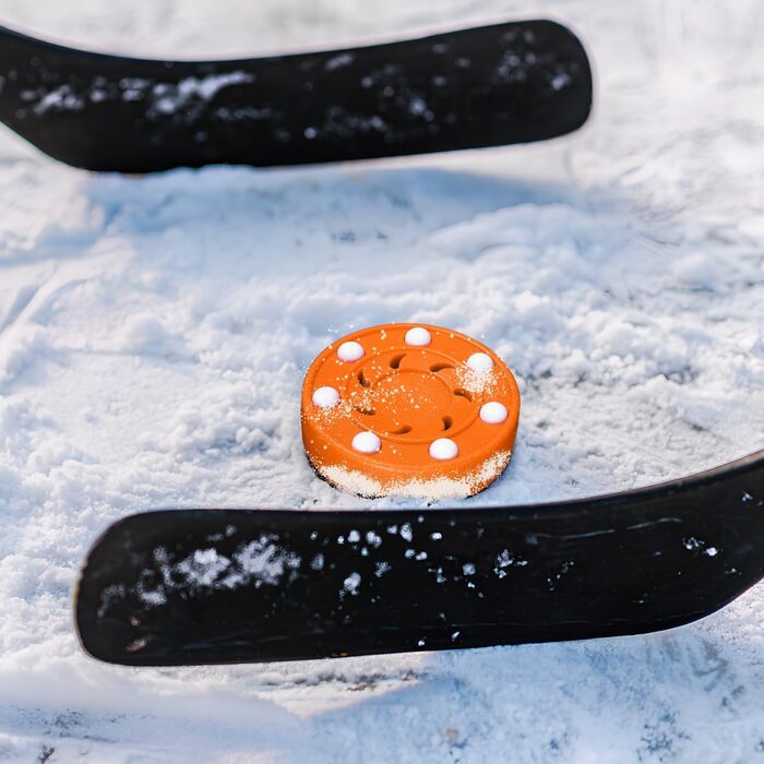 Набір із 6 хокейних шайб BESPORTBLE вуличні хокейні шайби з ABS-пластику для тренувань з хокею в приміщенні/на вулиці, роликового хокею барвисті та нековзні для дітей та дорослих